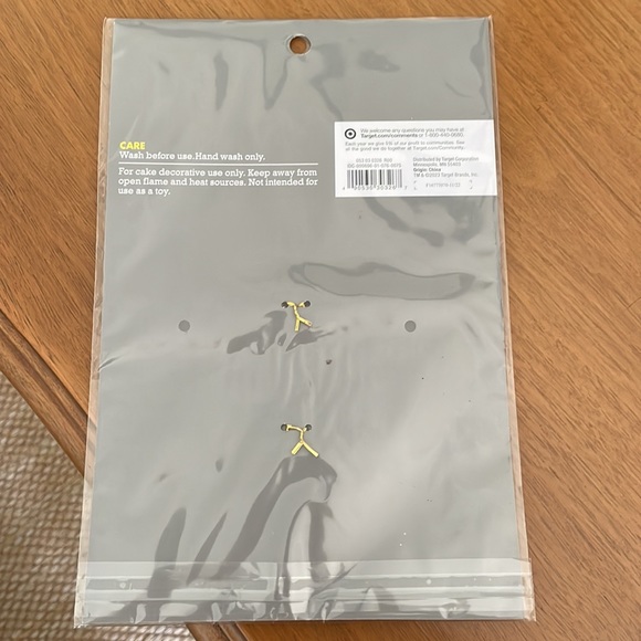 Happy Birthday cake topper by spritz gold sparkly - Picture 2 of 2